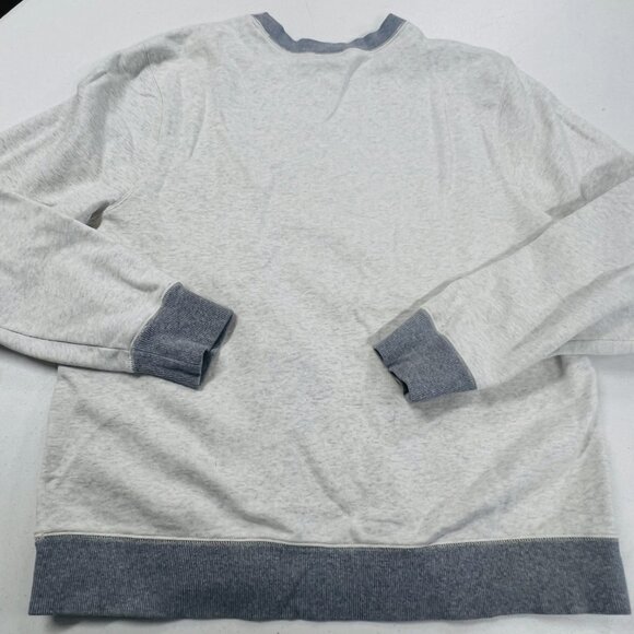 Champion Men's Sueded Fleece Crewneck Sweatshirt White Grey Size Large EUC - Picture 6 of 6